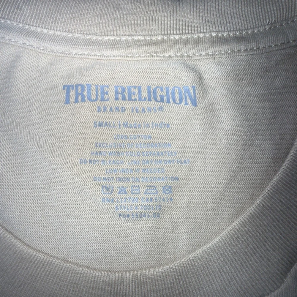True Religion Tan True Crystal Face‎ SS Tee Men's Small Short Sleeve T-Shirt $59